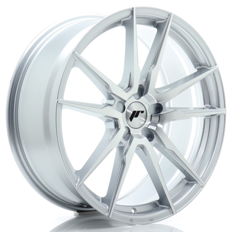 Japan Racing JR-21 20x8" (5 hole custom PCD) ET20-40, Machined Silver