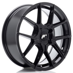 Japan Racing JR-30 17x7" (4 hole custom PCD) ET20-40, Gloss Black