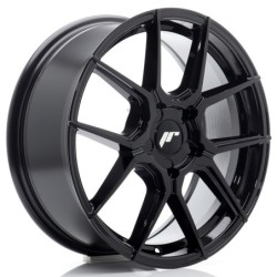Japan Racing JR-30 17x7" (5 hole custom PCD) ET20-40, Gloss Black