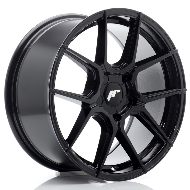 Japan Racing JR-30 17x8" (5 hole custom PCD) ET20-40, Gloss Black