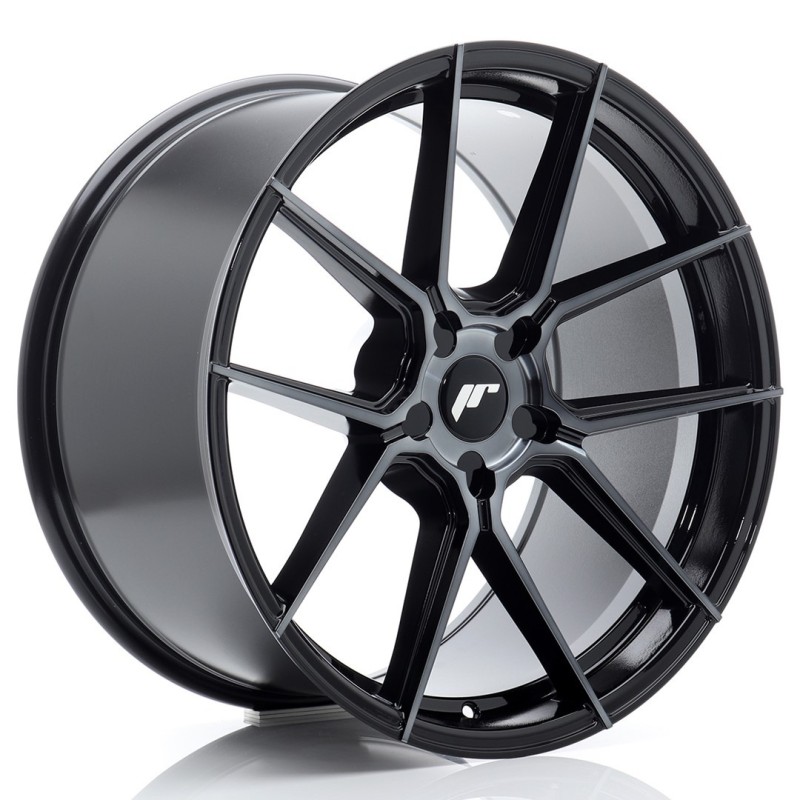 Japan Racing JR-30 Extreme Concave 20x10.5" (5 hole custom PCD) ET15-45, Machined Black, Tinted Face