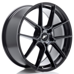 Japan Racing JR-30 20x8" (5 hole custom PCD) ET20-40, Machined Black, Tinted Face