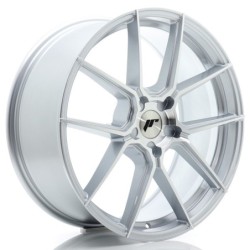 Japan Racing JR-30 20x8.5" (5 hole custom PCD) ET20-45, Machined Silver