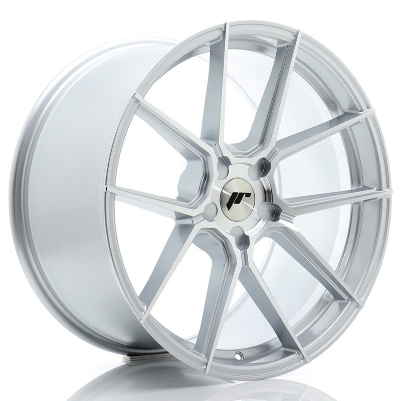 Japan Racing JR-30 Extreme Concave 20x9.5" (5 hole custom PCD) ET22-40, Machined Silver