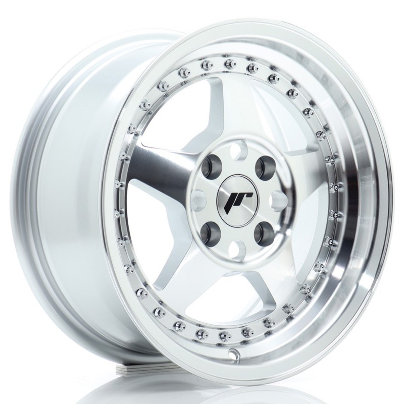 Japan Racing JR-6 15x7" 4x100 ET25, Machined Silver