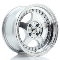 Japan Racing JR-6 15x8" 4x100 ET5, Machined Silver