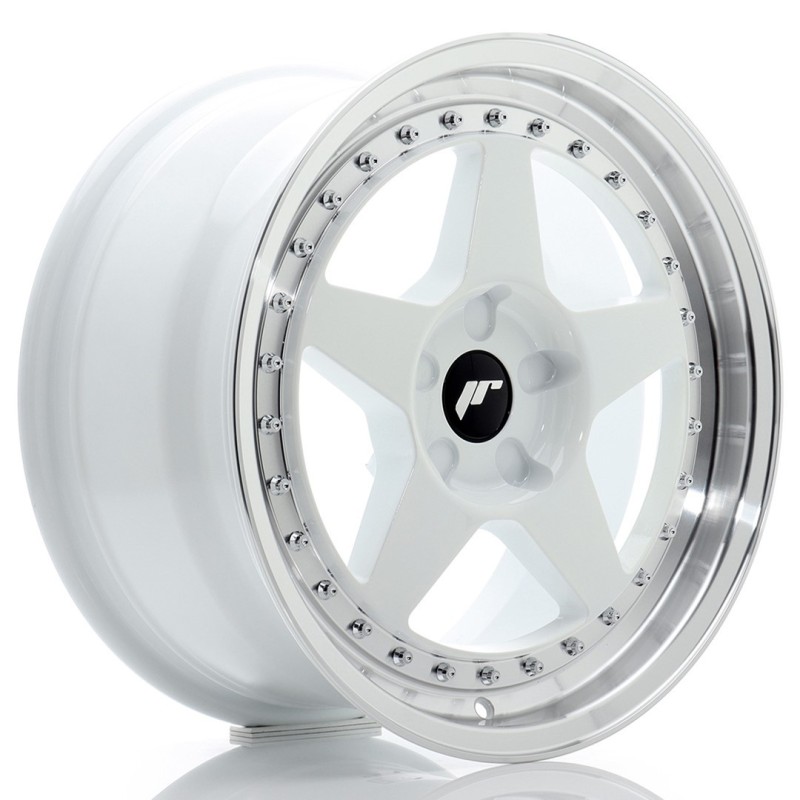 Japan Racing JR-6 17x8" (5 hole custom PCD) ET20-35, White