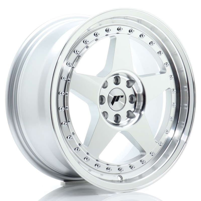 Japan Racing JR-6 17x8" 5x114.3/120 ET35, Machined Silver
