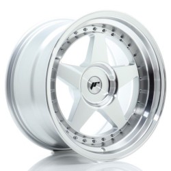 Japan Racing JR-6 18x10" (4 & 5 hole custom PCD) ET0-25, Machined Silver