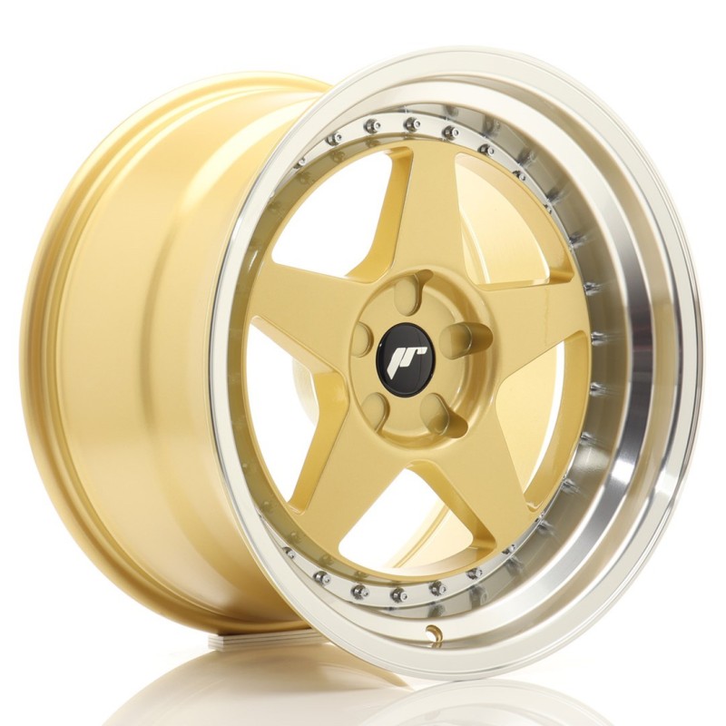Japan Racing JR-6 18x10.5" (5 hole custom PCD) ET0-25, Gold