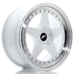 Japan Racing JR-6 18x8.5" (5 hole custom PCD) ET20-40, White