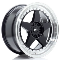Japan Racing JR-6 18x8.5" 5x114.3/120 ET22, Gloss Black, Machined Lip