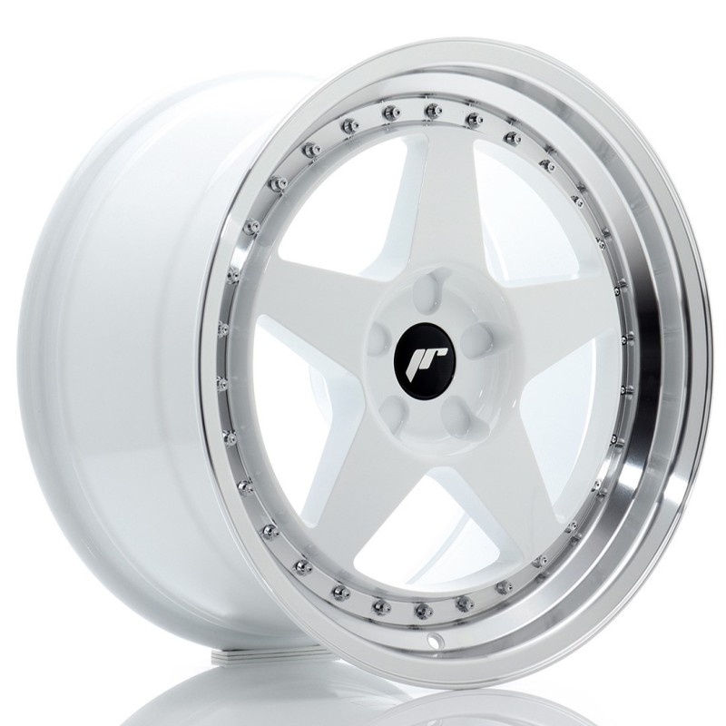 Japan Racing JR-6 18x9.5" (5 hole custom PCD) ET20-40, White