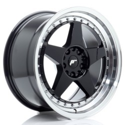 Japan Racing JR-6 18x9.5" 5x114.3/120 ET22, Gloss Black, Machined Lip