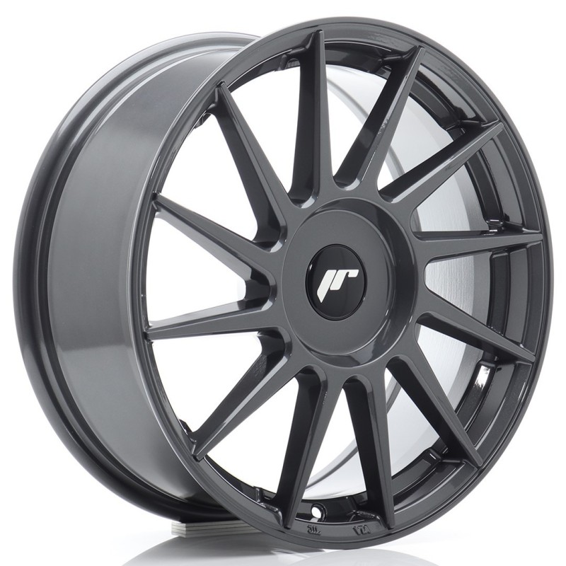 Japan Racing JR-22 17x7" (4 & 5 hole custom PCD) ET20-40, Hyper Gray