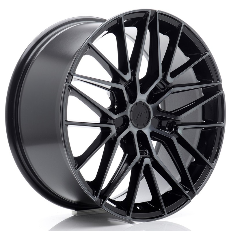 Japan Racing JR-38 19x8" (5 hole custom PCD) ET20-40, Flat Black, Tinted Face
