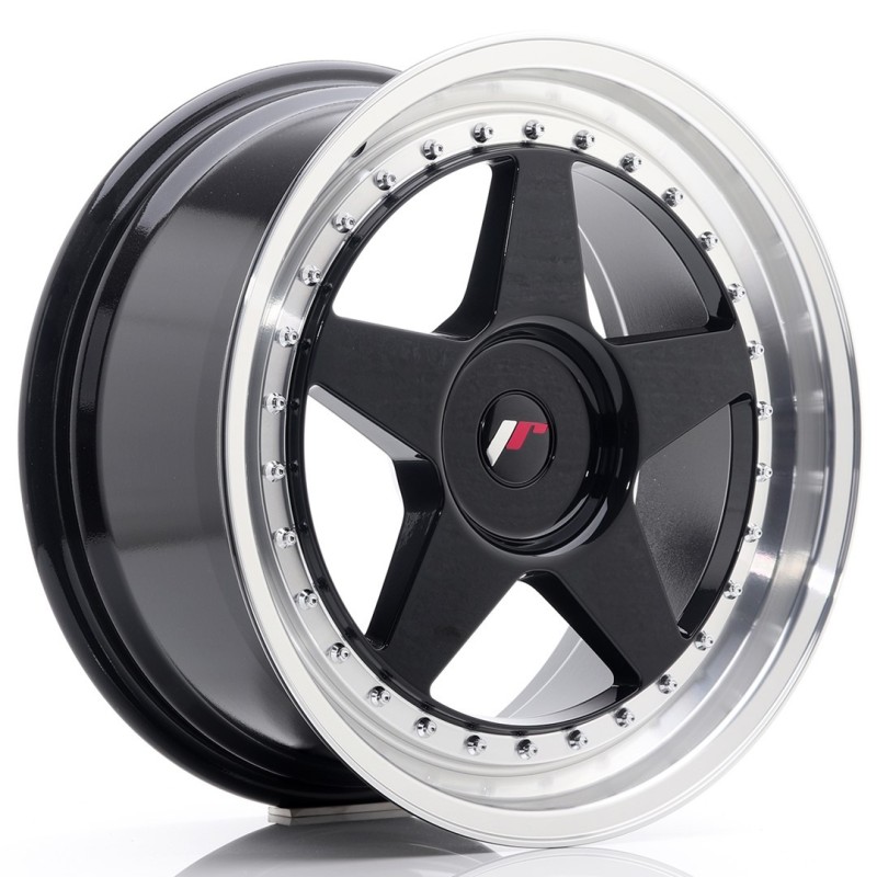Set of 4x Japan Racing JR-6 18x8.5" 4x114,3 ET40, Gloss Black