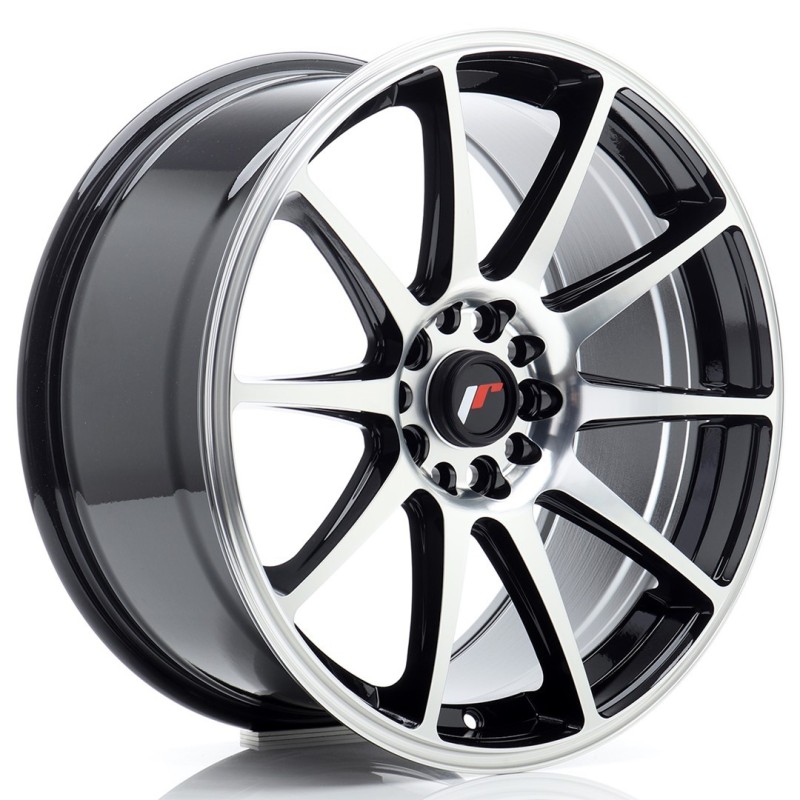 Japan Racing JR-11 18x8.5" 5x112/114.3 ET40, Gloss Black