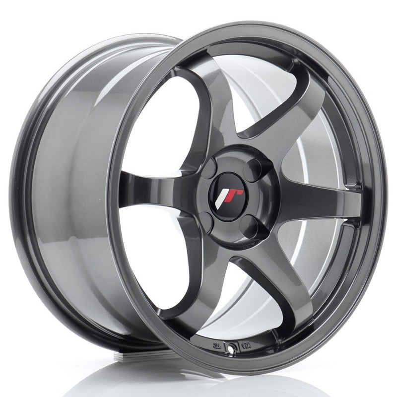 Japan Racing JR-3 Extreme Concave 17x9" (4 hole custom PCD) ET20-35, Gunmetal