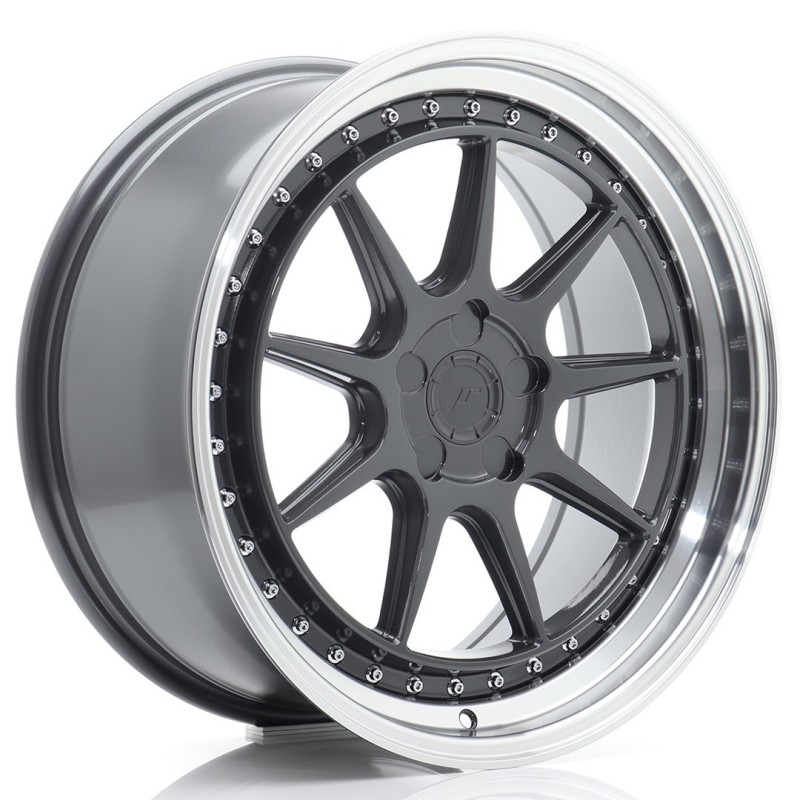 Japan Racing JR-47 19x8.5" (5 hole custom PCD) ET15-35, Hyper Gray