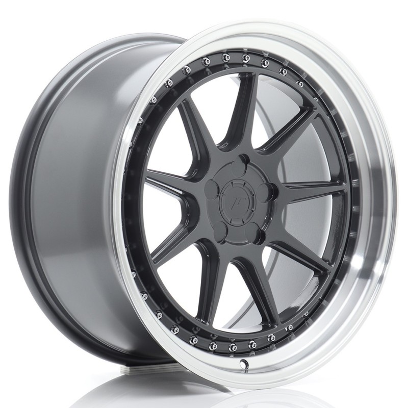 Japan Racing JR-47 19x9.5" (5 hole custom PCD) ET15-35, Hyper Gray