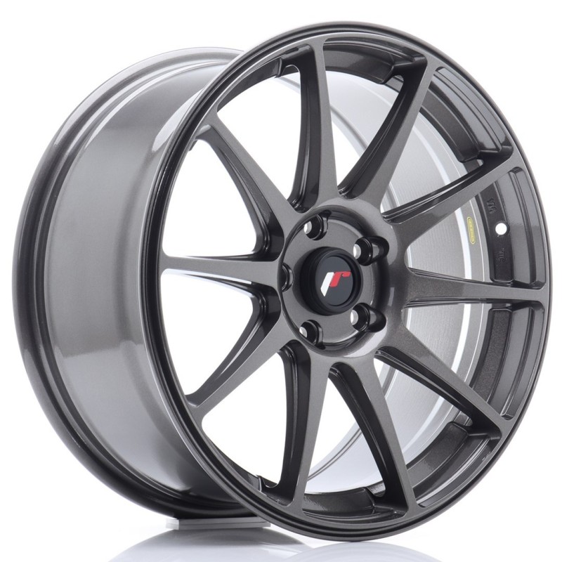 Japan Racing JR-11 18x8.5" 5x112 ET40, Hyper Gray