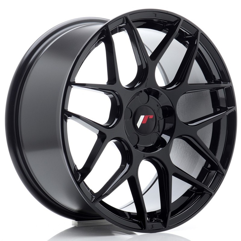 Japan Racing JR-18 18x8.5" (5 hole custom PCD) ET20-45, Gloss Black