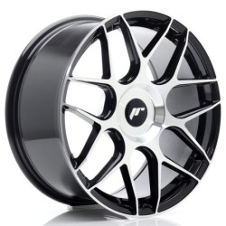 Japan Racing JR-18 18x8.5" (4 & 5 hole custom PCD) ET20-45, Machined Black
