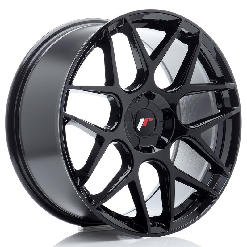 Japan Racing JR-18 19x8.5" (5 hole custom PCD) ET20-45, Gloss Black