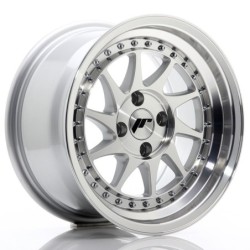 Japan Racing JR-26 15x8" 4x100 ET5, Silver