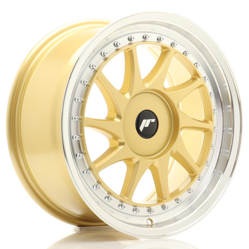 Japan Racing JR-26 17x8" (4 & 5 hole custom PCD) ET20-35, Gold