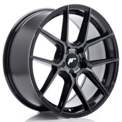 Japan Racing JR-30 18x8.5" (5 hole custom PCD) ET20-45, Gloss Black, Tinted Face