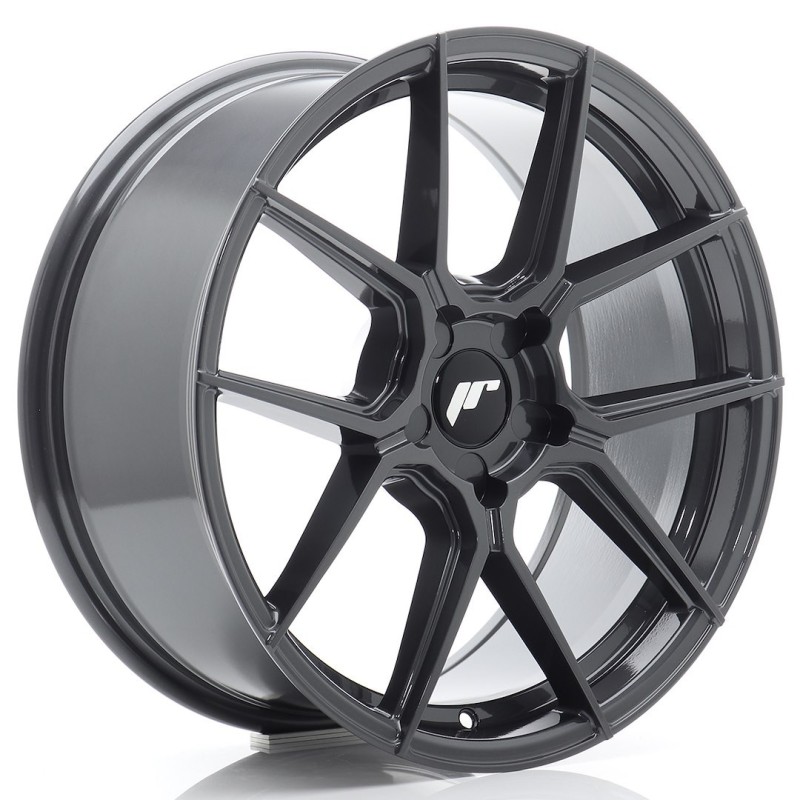Japan Racing JR-30 18x8.5" (5 hole custom PCD) ET20-45, Hyper Gray
