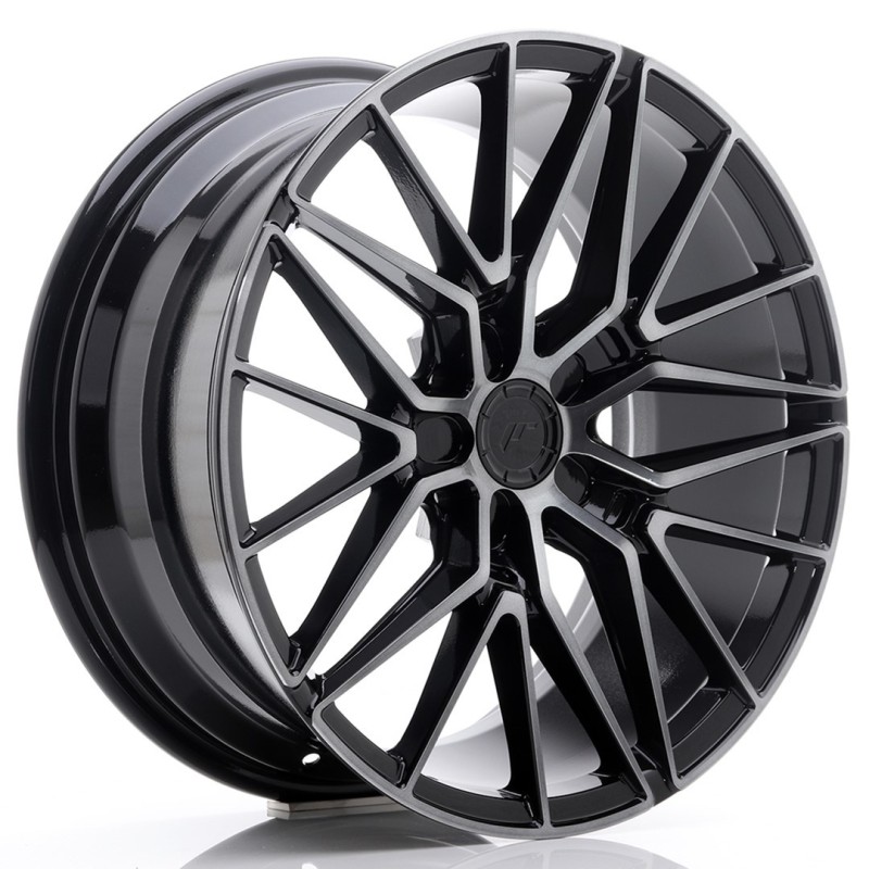 Japan Racing JR-38 18x8" 5x112 ET42, Gloss Black, Flat Spokes
