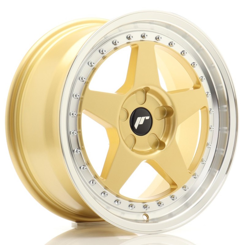 Japan Racing JR-6 17x8" (5 hole custom PCD) ET20-35, Gold