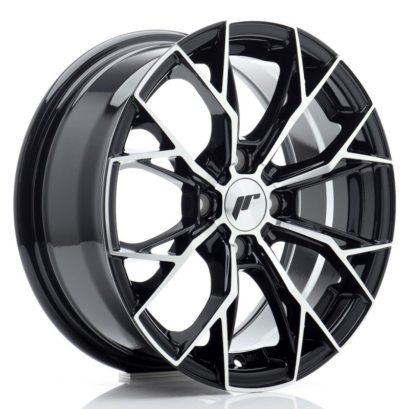 Japan Racing JR-49 15x6.5" 4x100 ET35, Machined Black