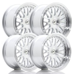 Set of 4x Japan Racing JR-10 18x9.5" / 10.5" 5x114,3 ET25, Silver