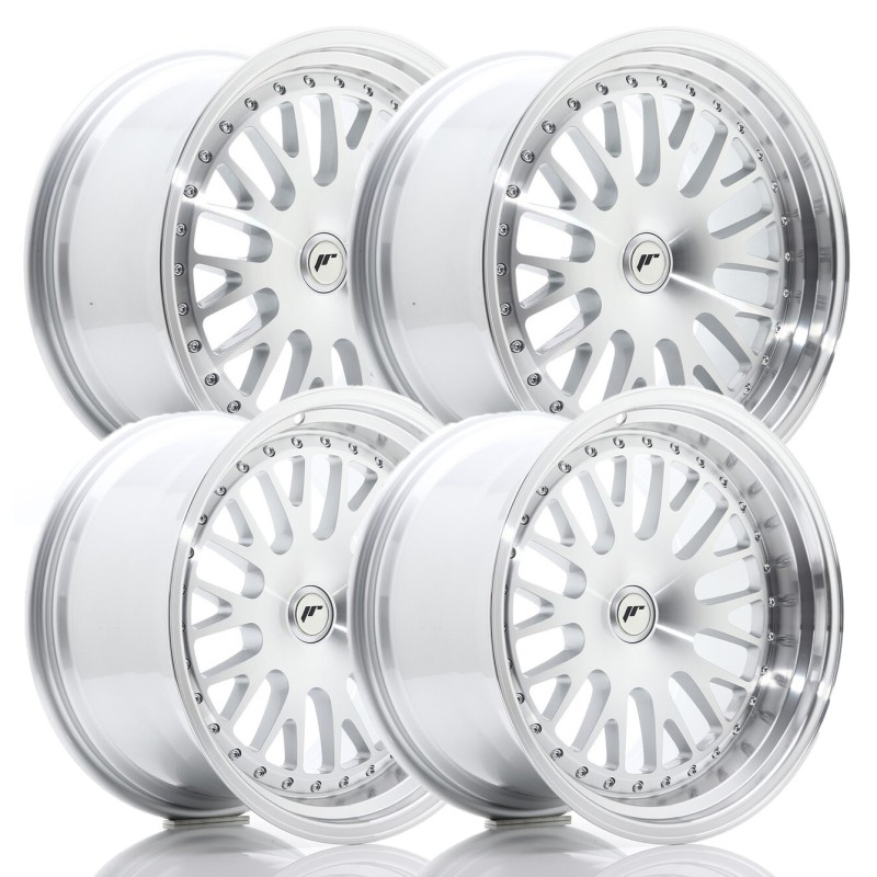 Set of 4x Japan Racing JR-10 18x9.5" / 10.5" 5x114,3 ET25, Silver