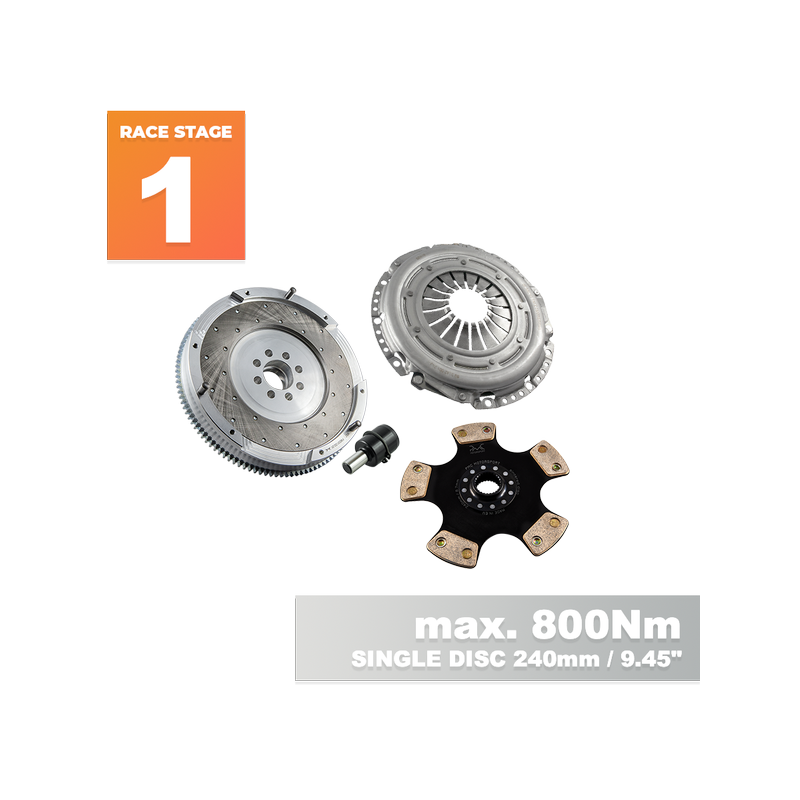 RACE STAGE 1 BMW M50 S50 M52 S52 M54 S54 - BMW N54 6-velocidades - 240mm / 9.45 - 7150g / 15.76lb"