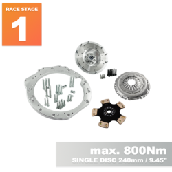 Race stage 1 Mercedes-Benz M112 M113 M113K - BMW E60 530D M57n GS5-39DZ HGD JGA 6-velocidades - 240mm / 9.45