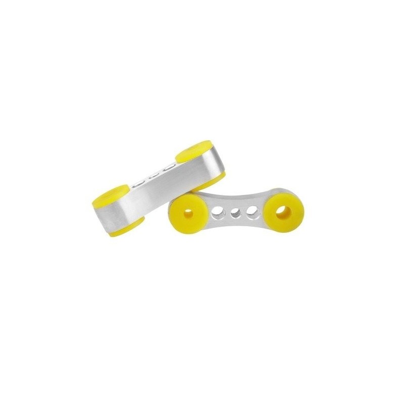 Enlaces de barra estabilizadora trasera de aluminio BMW E23 E24 E28 E30 E36 - Poliuretano 90ShA  - 70mm / 2.75