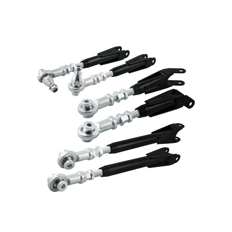 Kit brazos de control ajustables Nissan 350Z Z33 - Uniball (Negro)
