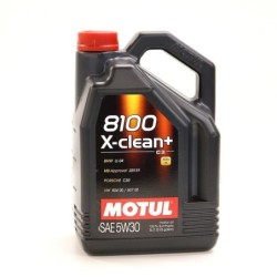 Motul X-Clean+ Engine Oil - 5W30 8100 (BMW LL-04, Porsche C30, Mercedes 229.51, VW 504 507) 5L