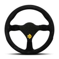 Momo Mod. 26 Steering Wheel, Black Suede, Black Spokes - 28 cm