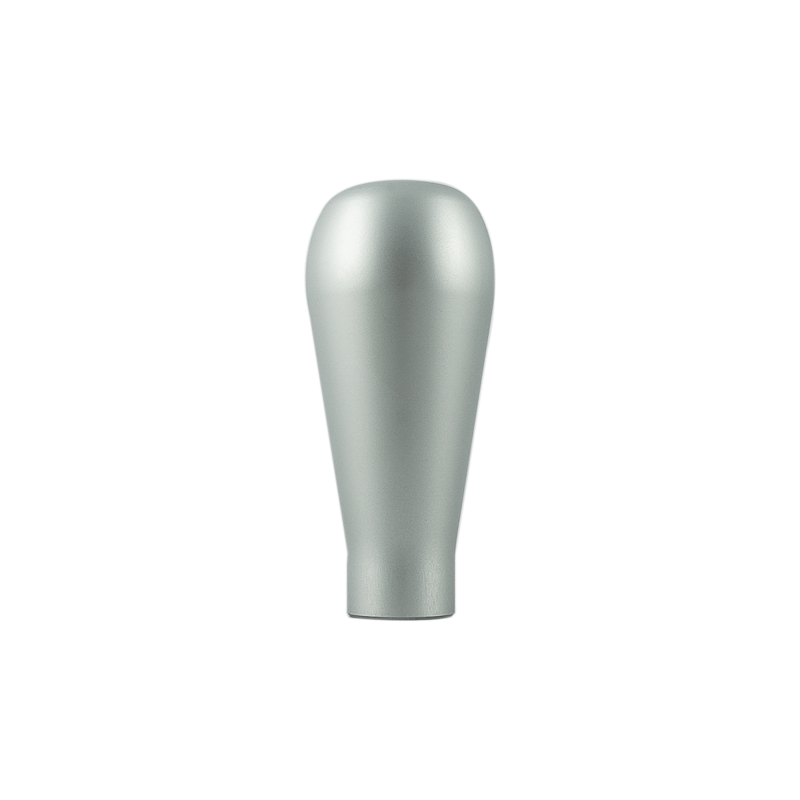 Pomo Largo Plateado de Aluminio