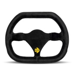 Momo Mod. 29 Steering Wheel, Black Suede, Black Spokes - 27 cm