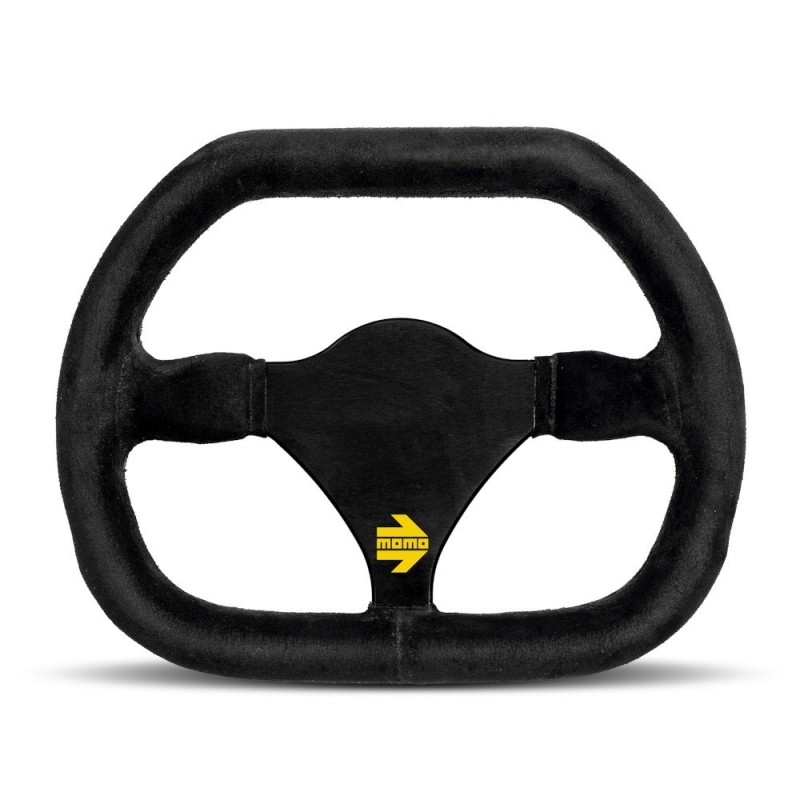Momo Mod. 29 Steering Wheel, Black Suede, Black Spokes - 27 cm
