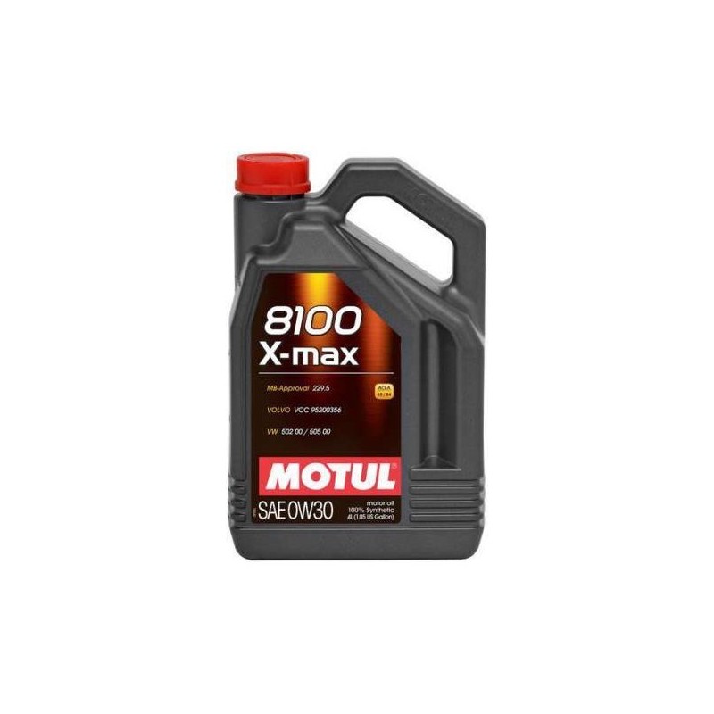 Motul 8100 X-Max 0W30 Engine Oil (5L) (Mercedes, Volvo)