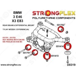 Kit Strongflex puente trasero e46 completo