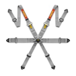 Momo Pro Driver 6 Points 3+2" Harness (FIA, Hans) - Grey"